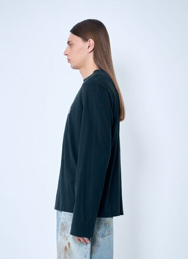 LN-CC® - Acne Studios: Logo Print T-Shirt - Black Acne Studios Logo Print T-Shirt Black acn0365019