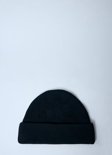 Gucci GG Wool-Blend Beanie Black guc0159079
