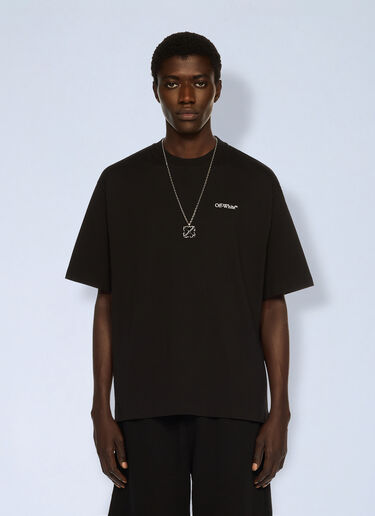 Half Arrow Skate Logo T-Shirt Off-White Half Arrow Skate Logo T-Shirt Black ofw0162055