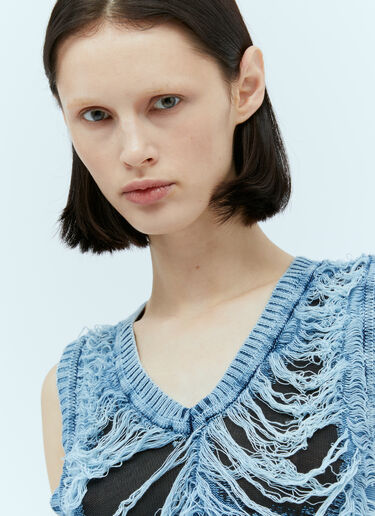 Diesel M-Bianca Laddered Knit Dress Blue dsl0256035