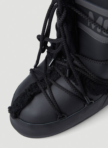 Moon Boot Icon Shearling Snow Boots Black mnb0246010