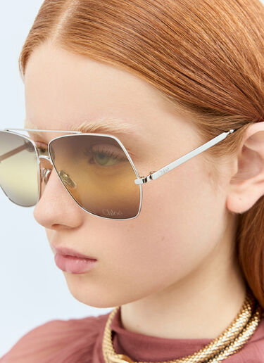 Chloé Aly Sunglasses Silver cls0258005