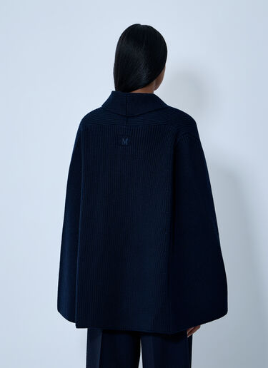 Knitted Cape Max Mara Knitted Cape Blue max0263041
