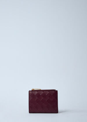 Kuboraum Small Intrecciato Bi-Fold Wallet Grey kub0361008