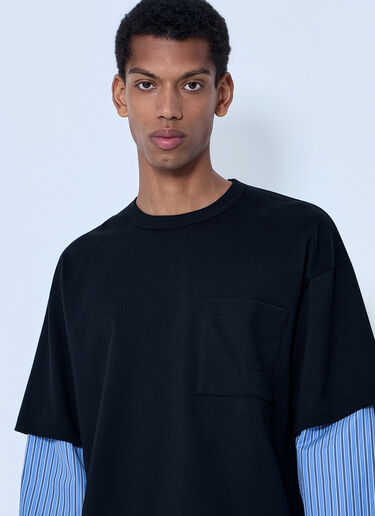 Comme des Garçons Homme Layered Crewneck T-Shirt Black cdh0164004