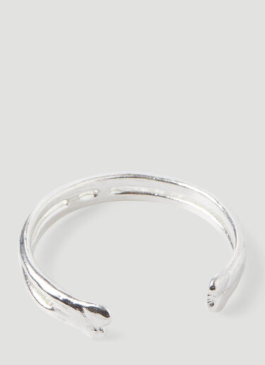 Our Legacy Knochen Bangle Bracelet Silver our0346014