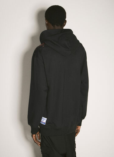 Y-3 JFA 로고 아플리케 후드티셔츠 블랙 yjf0158009