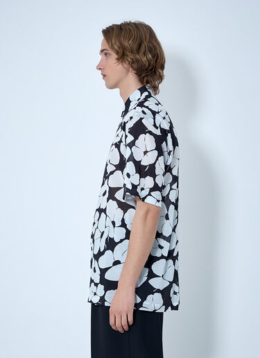 Dries Van Noten Floral Short-Sleeve Shirt Black dvn0163010