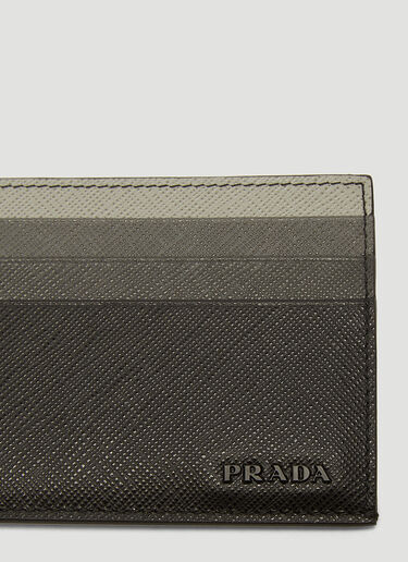 Prada 사피아노 가죽 신용카드 홀더 Black pra0135045