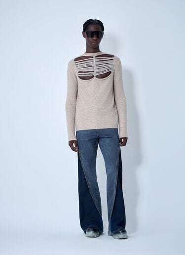 Wool-Blend Knit Top Rick Owens Wool-Blend Knit Top Charcoal ric0161011