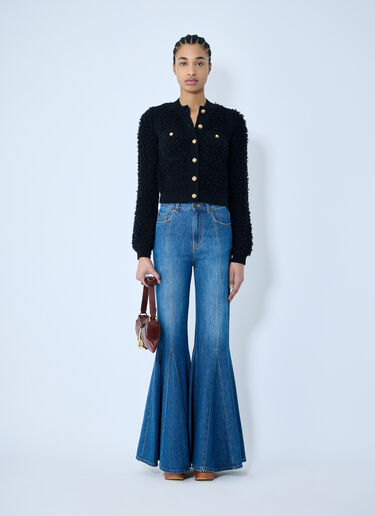 Chloé 短款修身开衫 黑色 chl0259013