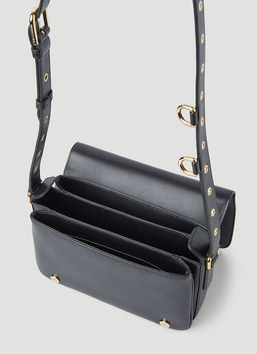 Dolce & Gabbana 徽标铭牌单肩包 黑色 dol0246066