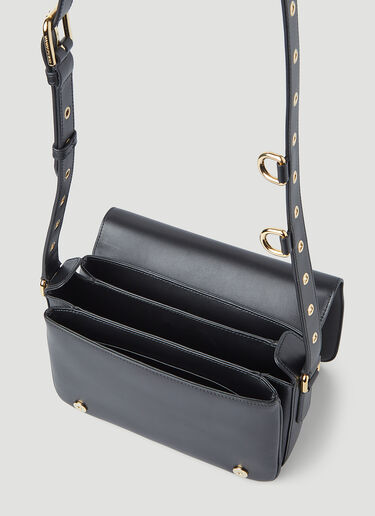 Dolce & Gabbana Logo Plaque Shoulder Bag Black dol0246066