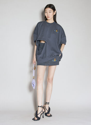 Vivienne Westwood Dolly 扭褶 T 恤 灰色 vvw0256026