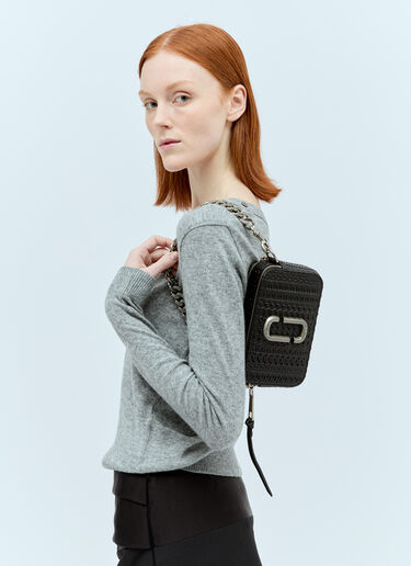 Marc Jacobs The Monogram Debossed Snapshot Shoulder Bag Black mcj0255010