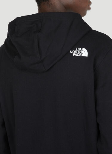 The North Face 로고 프린트 후드 스웨트셔츠 블랙 tnf0154007