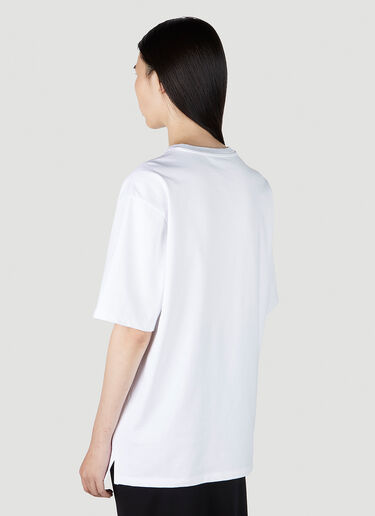 Prada 徽标铭牌 T 恤 白色 pra0252011