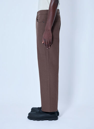 LN-CC® - Moncler: Tailored Straight-Leg Trousers - Brown Moncler Tailored Straight-Leg Trousers Brown mon0166034