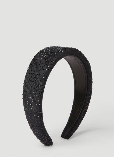 Gucci GG Crystal Headband Black guc0251152