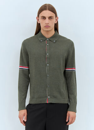Thom Browne 扣角领开衫 绿色 thb0157005