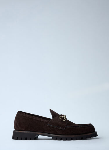 Gucci Horsebit Suede Loafters Black guc0261068
