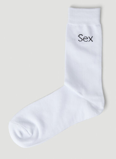 More Joy Sex Socks White mjy0347079