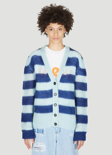 Marni Striped Illusion Cardigan Blue mni0251007