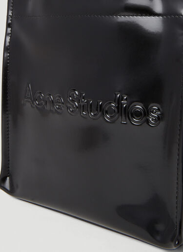 Acne Studios Logo Shopper Mini Tote Bag Black acn0352001