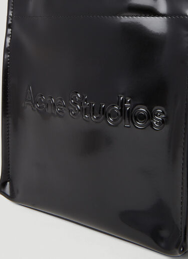 Acne Studios ロゴショッパーミニトートバッグ ブラック acn0352001