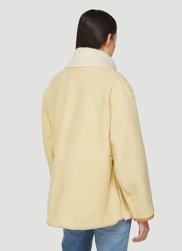Isabel Marant Brigitte Fleece Jacket Cream ibm0247001