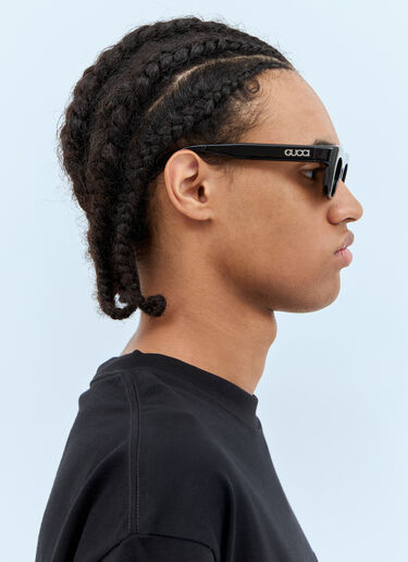 Gucci Rectangular Frame Sunglasses Black gus0158001