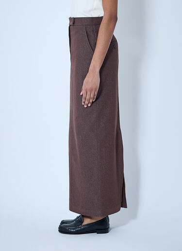 Max Mara Tailored Midi Skirt Brown max0260026