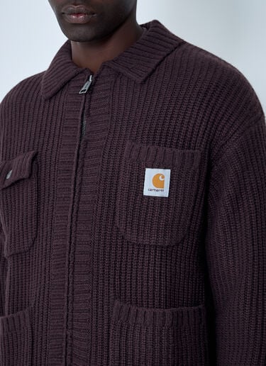 Chore Knit Cardigan Carhartt WIP Chore Knit Cardigan Brown wip0162005