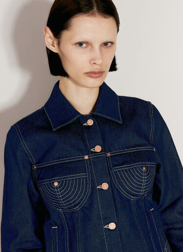 Jean Paul Gaultier 对比色缉面线夹克 蓝色 jpg0256017