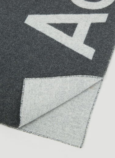 Logo Jacquard Wool Scarf Acne Studios Logo Jacquard Wool Scarf Grey acn0154042