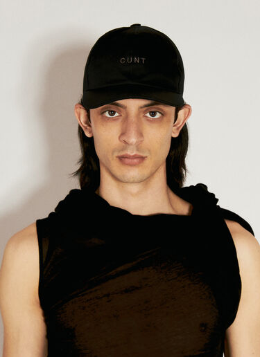 Rick Owens 쿤트 베이스볼 캡  블랙 ric0156018