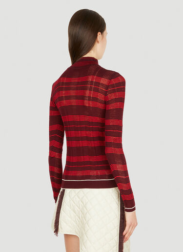 Durazzi Milano Striped Knitted Sweater Red drz0250012