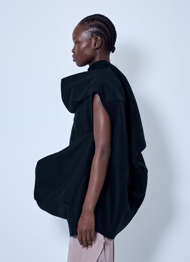 LN-CC® - Rick Owens: Pelican Tunic Top - Black Rick Owens Pelican Tunic Top Black ric0265012