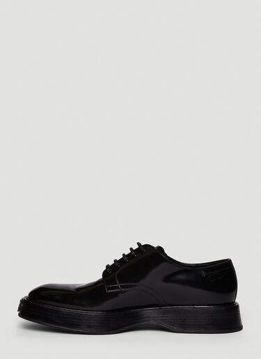 Dolce & Gabbana Brushed Michelangelo Derby Shoes Black dol0147042