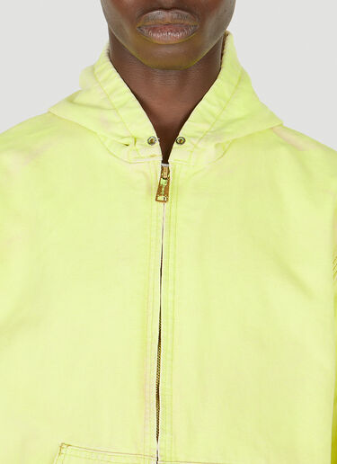 NOTSONORMAL Zip Up Hooded Sweatshirt Yellow nsm0348004