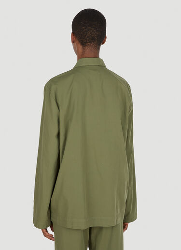 Tekla Classic Pyjama Shirt Green tek0350015