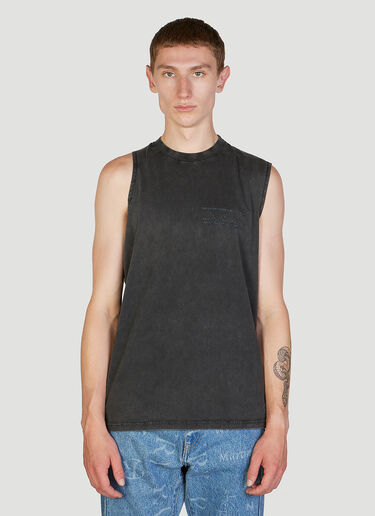 Martine Rose Logo Embroidery Tank Top Black mtr0352002