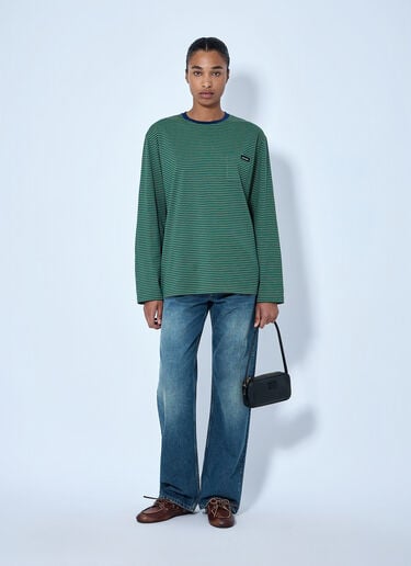 LN-CC® - Miu Miu: Wide-Leg Denim Jeans - Blue Miu Miu Wide-Leg Denim Jeans Blue miu0266023