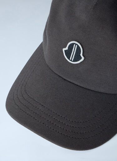 Moncler x Rick Owens Embroidered Logo Baseball Cap Dark Grey mcs0363031