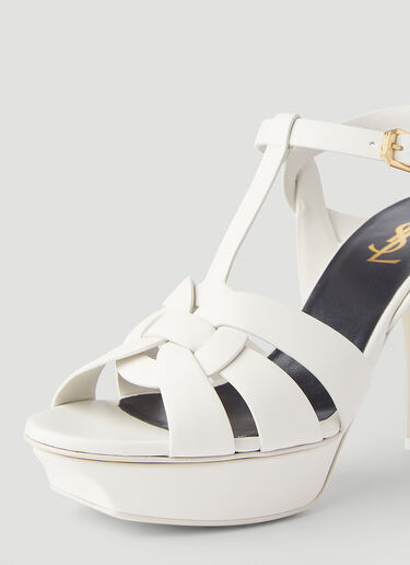 Saint Laurent Tribute Heeled Sandals White sla0243128