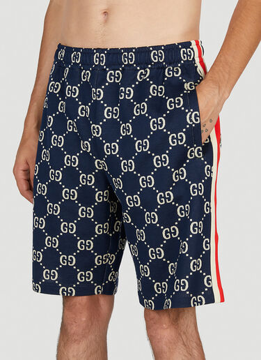 Gucci GG Jacquard Shorts Blue guc0153017