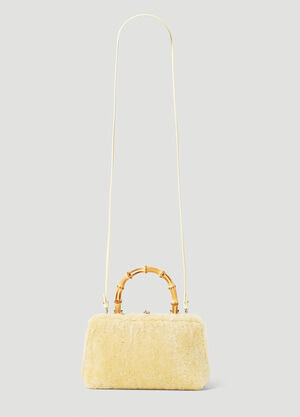 Saint Laurent Goji Bamboo Mini Shoulder Bag Navy sla0251093
