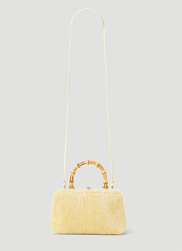 Jil Sander Goji Bamboo Mini Shoulder Bag Yellow jil0253021