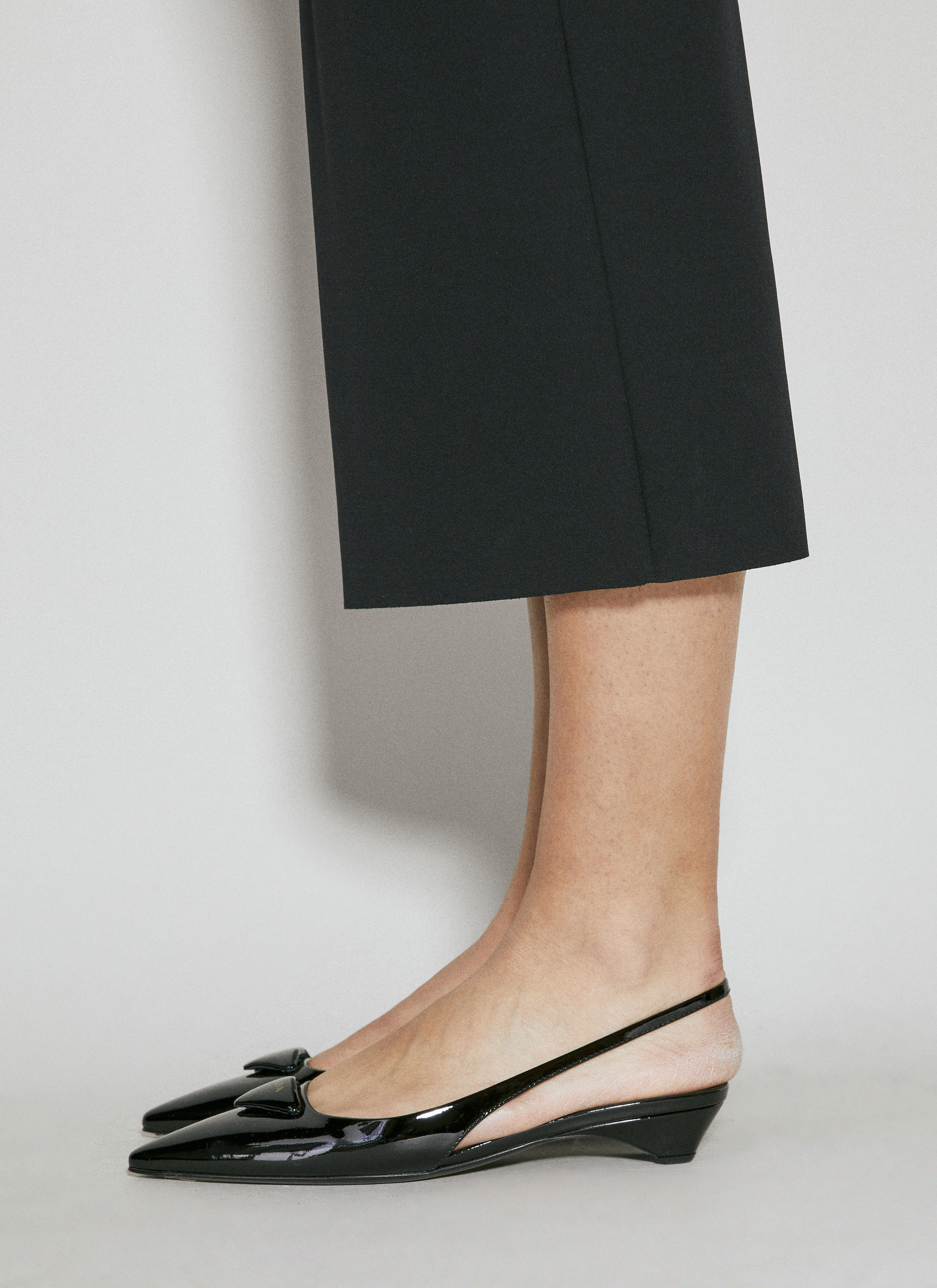 Prada Women s Patent Leather Slingback Pumps in Black LN CC