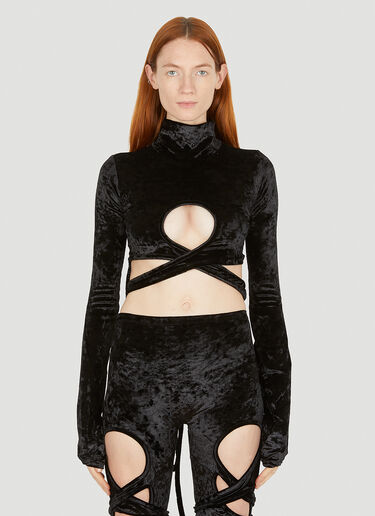 Wrap Loop Top Ottolinger Wrap Loop Top Black ott0250007